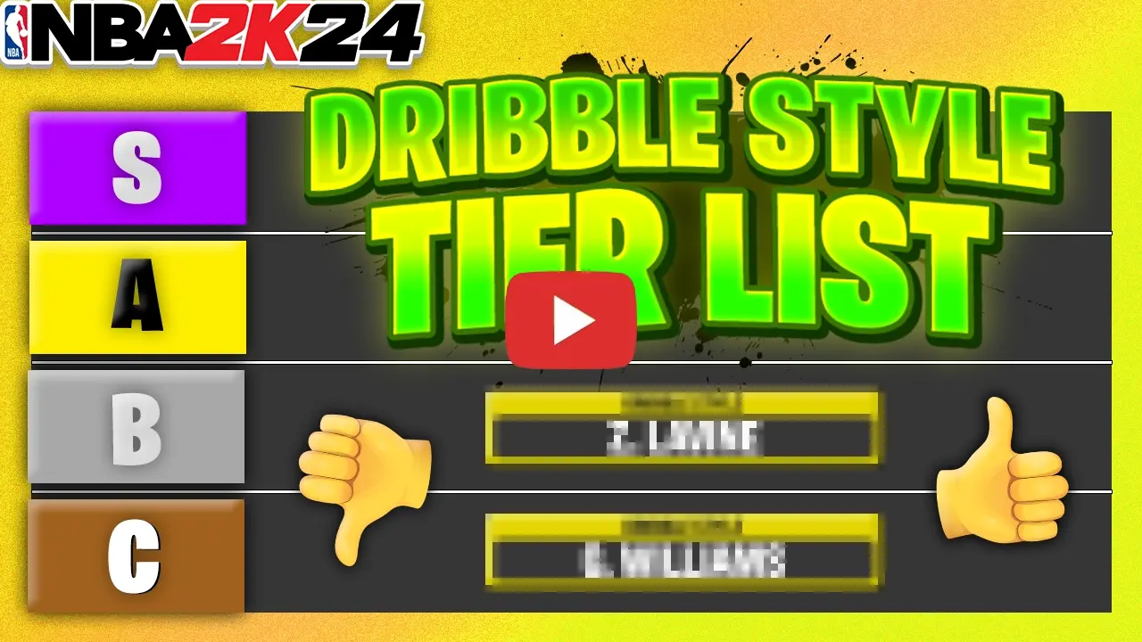 NBA 2K24 Best Dribble Styles Tierlist