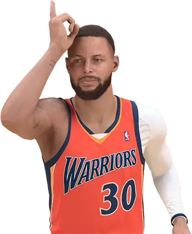 NBA2KLab Curry Pointing to Sky