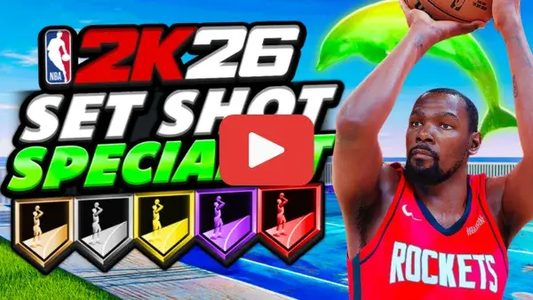 Thumbnail for Set Shot Specialist badge test on the NBA2KLab YouTube Channel