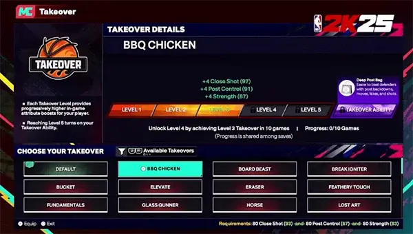 NBA 2K25 최고의 테이크오버 가이드