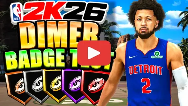 Dimer Badge Thumbnail Thumbnail for Dimer badge test on the NBA2KLab YouTube Channel